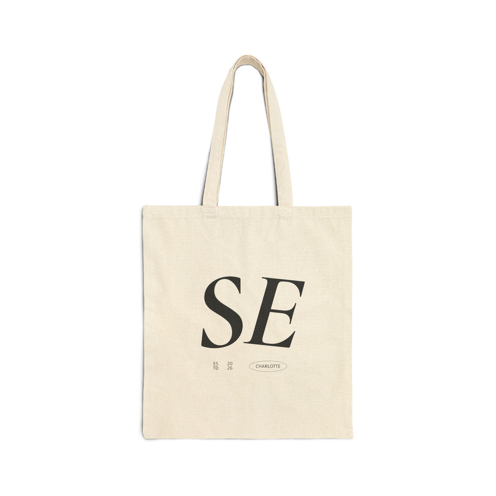 SE Minimalist Canvas Tote Bag – Monogram Eco Shopping Tote
