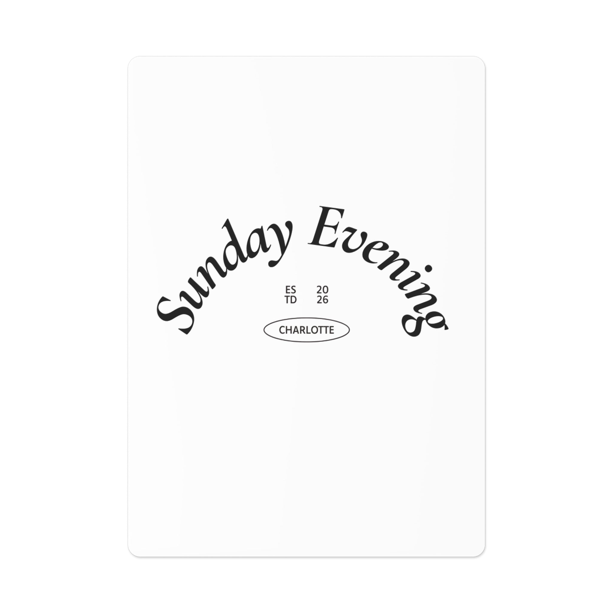 Sunday Evening Card Deck