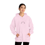 Sunday Evening Hoodie — Minimal Curved Text Pullover