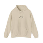 Sunday Evening Hoodie — Minimal Curved Text Pullover
