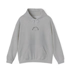 Sunday Evening Hoodie — Minimal Curved Text Pullover