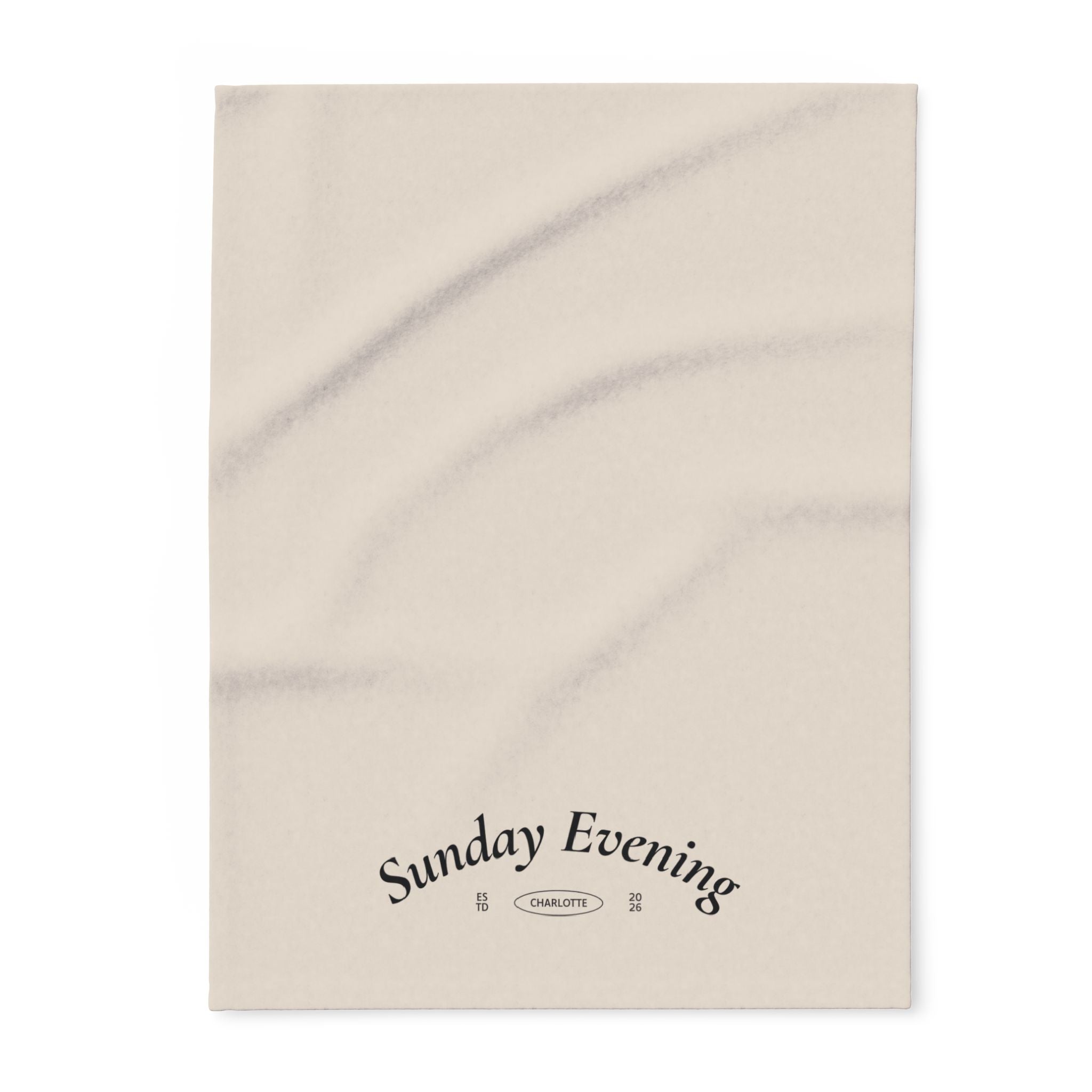 Sunday Evening Arctic Fleece Blanket — Cozy Neutral Throw