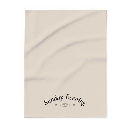 Sunday Evening Arctic Fleece Blanket — Cozy Neutral Throw