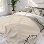 Sunday Evening Arctic Fleece Blanket — Cozy Neutral Throw
