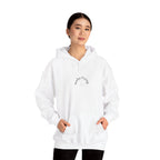 Sunday Evening Hoodie — Minimal Curved Text Pullover