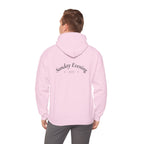 Sunday Evening Hoodie — Minimal Curved Text Pullover