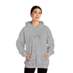 Sunday Evening Hoodie — Minimal Curved Text Pullover