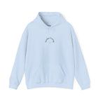Sunday Evening Hoodie — Minimal Curved Text Pullover