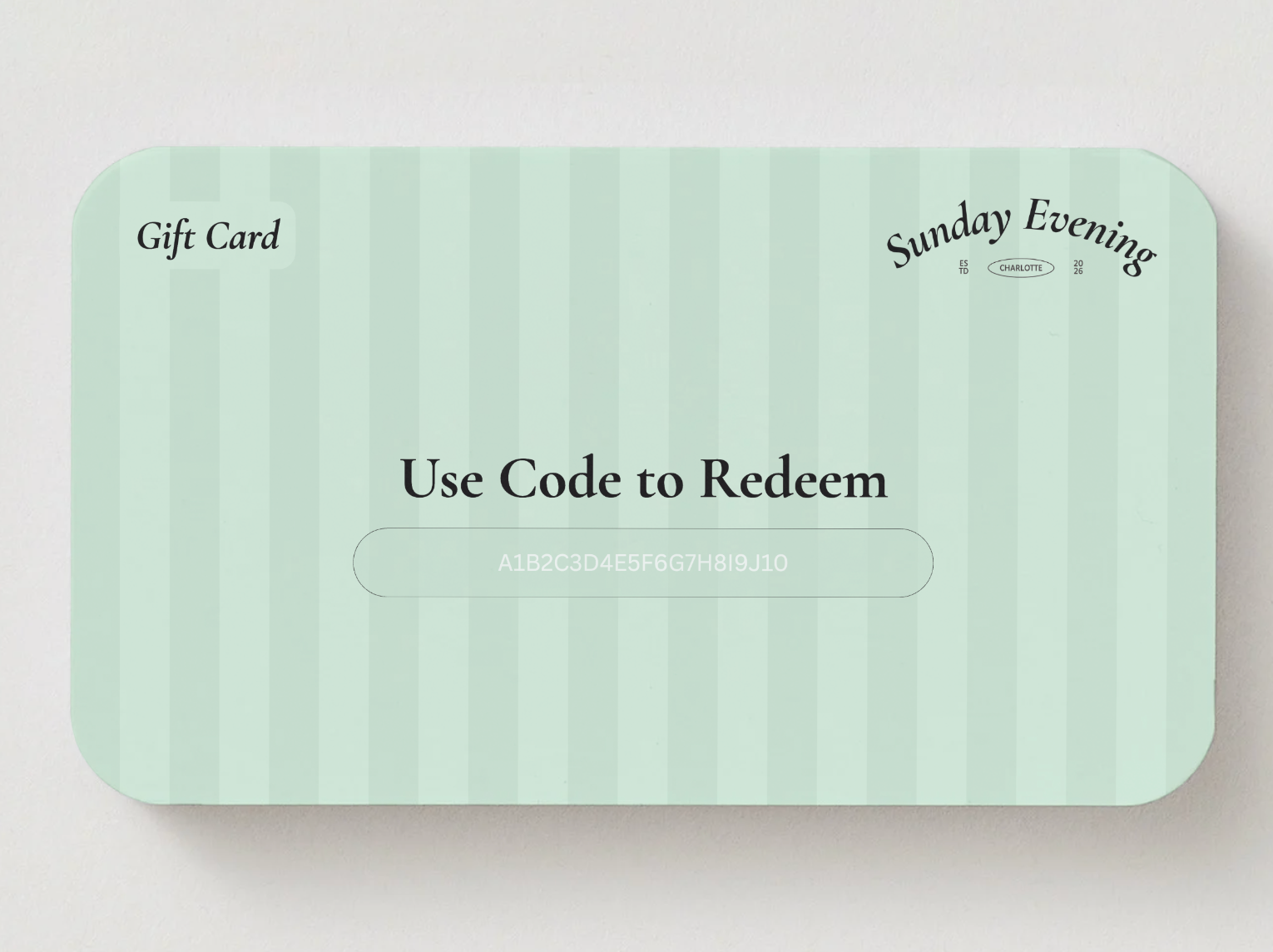 Sunday Evening - Gift Card